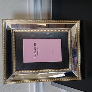 Juicy Couture Gold and Silver Ornate Mirrored Picture Frame - 5x7